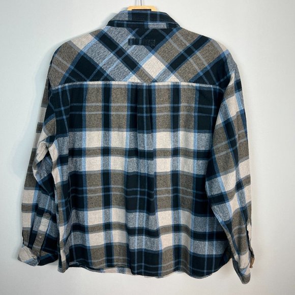 Legendary Whitetails Flannel Shirt 3XL Mens Blue Plaid Button Up Pocket - Picture 7 of 11